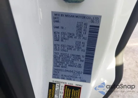 2023 Nissan Frontier King Cab S 4X2 z USA, uszkodzony, nr VIN 1N6ED1CL0PN662502